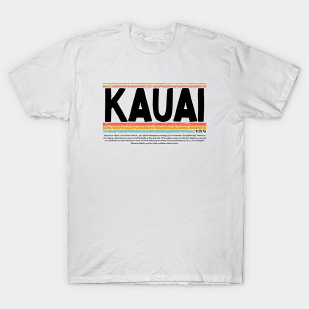 kauai hawaii Island gift  art 90s style retro vintage 80s T-Shirt by graphicaesthetic ✅